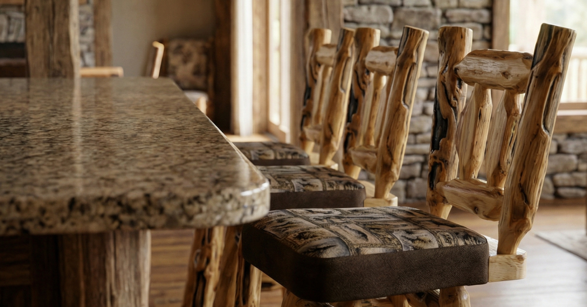 How Handcrafted Log Furniture Comes to Life at Rustic Living | Rustic ...
