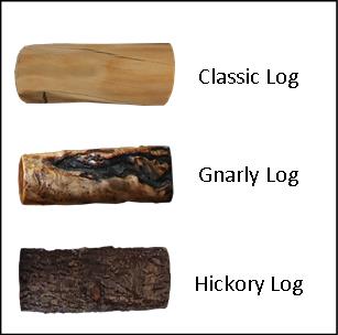 Aspen or Hickory Rustic Log Open Television Console