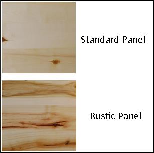 Aspen Rustic Log Riverside Bed