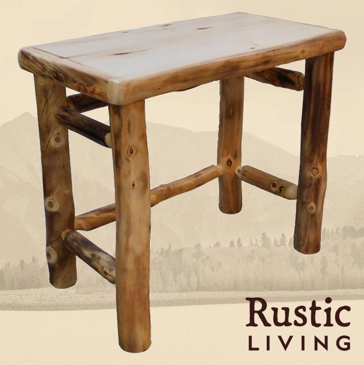 Rustic Log Table Desks