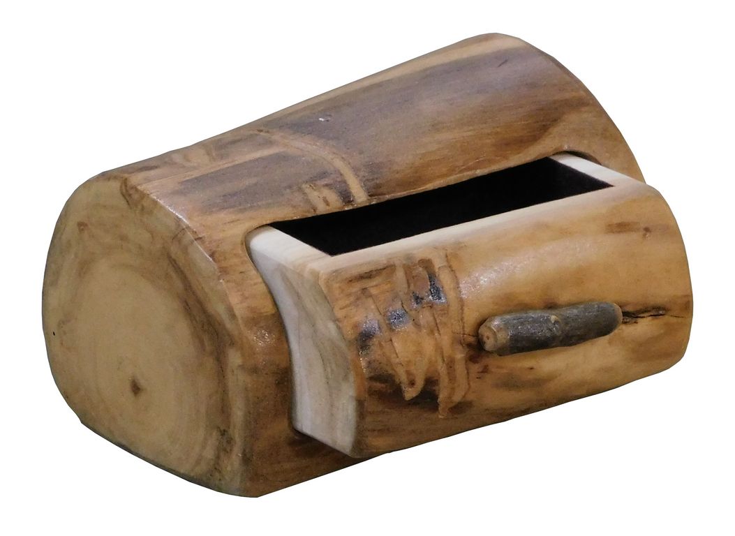 Rustic Log Jewelry Boxes