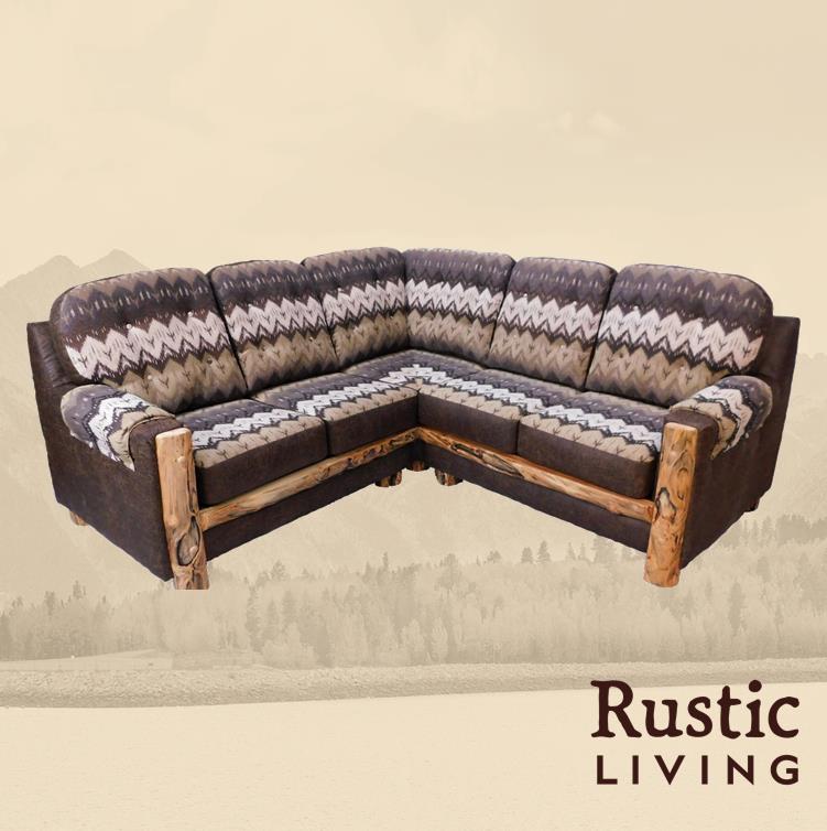 Rustic Log Sofa Sectionals