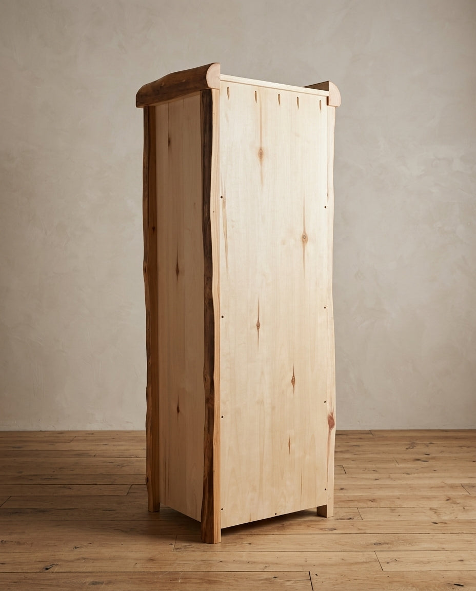 Aspen Rustic Log Legacy Storage Cabinet in Log Front