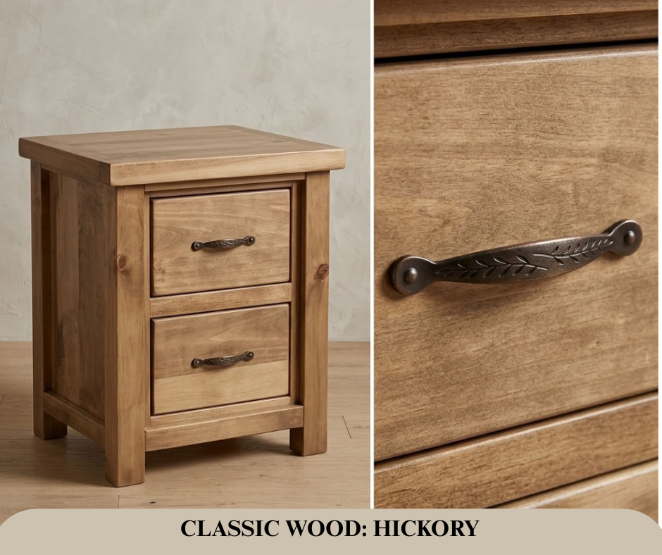 Rustic Farmhouse 2 Drawer Night Stand in Artisan