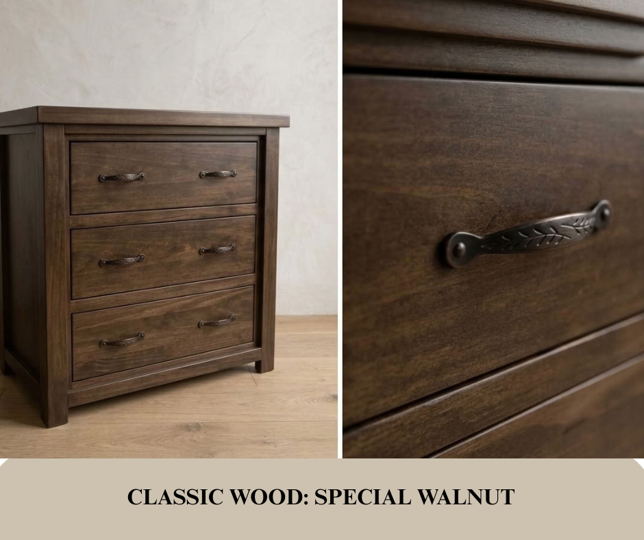 Rustic Farmhouse 3 Drawer Chest in Artisan