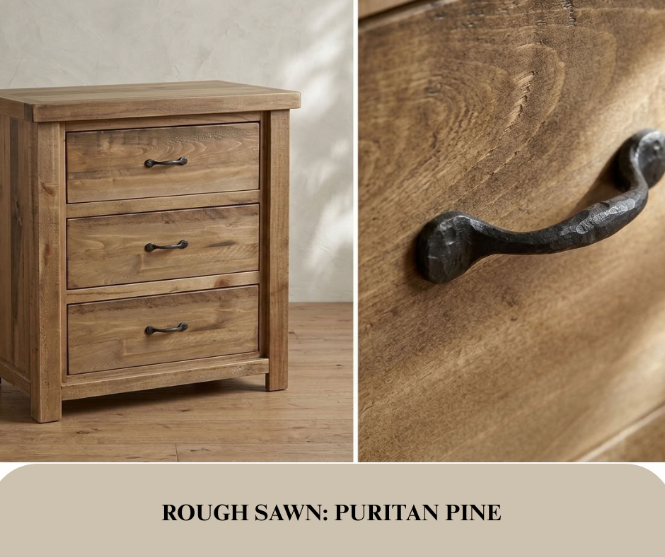 Rustic Farmhouse 3 Drawer Chest in Artisan
