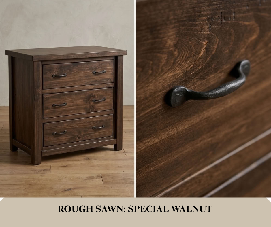 Rustic Farmhouse 3 Drawer Chest in Artisan
