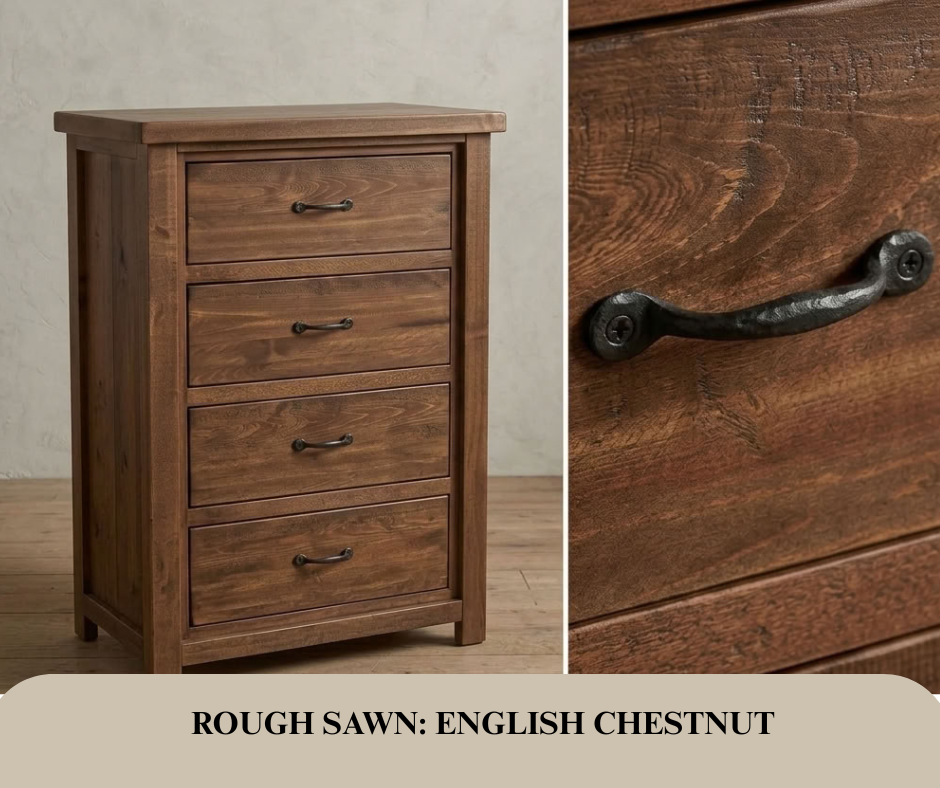 Rustic Farmhouse 4 Drawer Chest in Artisan