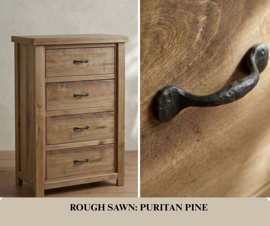 Rustic Farmhouse 4 Drawer Chest in Artisan