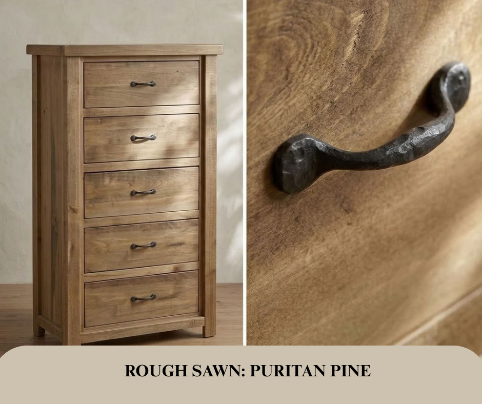 Rustic Farmhouse 5 Drawer Chest in Artisan