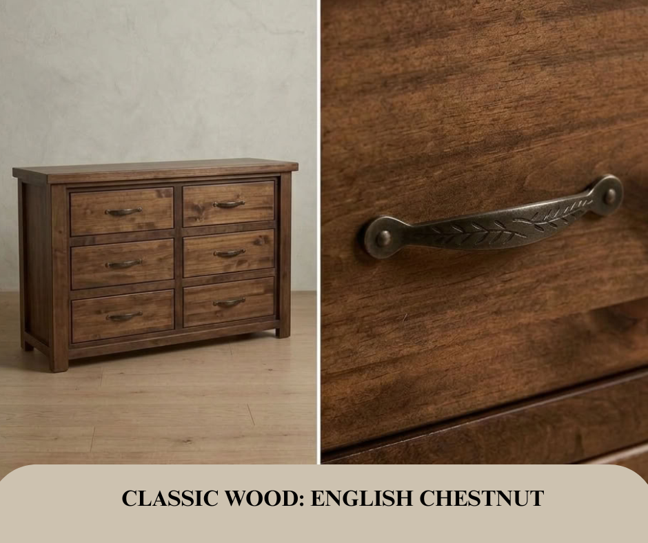 Rustic Farmhouse 6 Drawer Dresser in Artisan