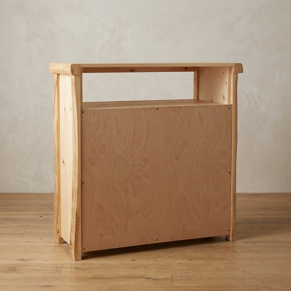 Aspen Rustic Log 3 Drawer Media Chest in Log Front