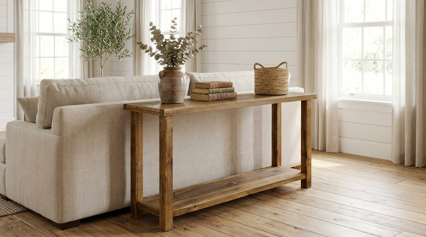 Rustic Farmhouse Sofa Table