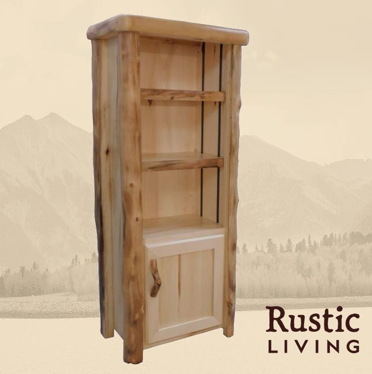 Log 60"h Legacy Bookcase in Flat Front