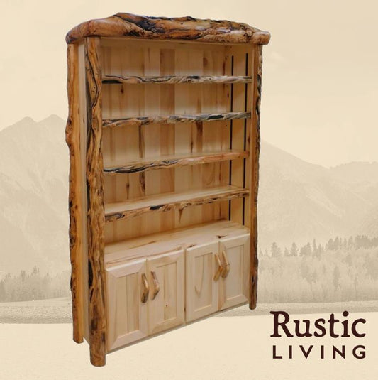 Log 75"h Legacy Bookcase in Flat Front