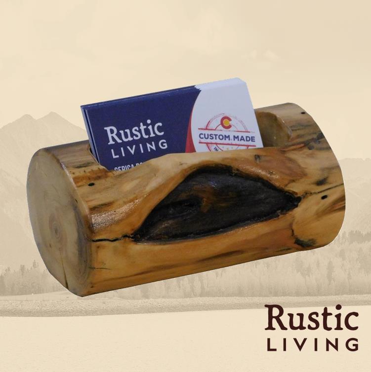 Log Business Card Holder