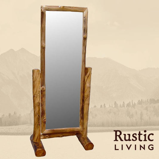 Log Cheval Mirror