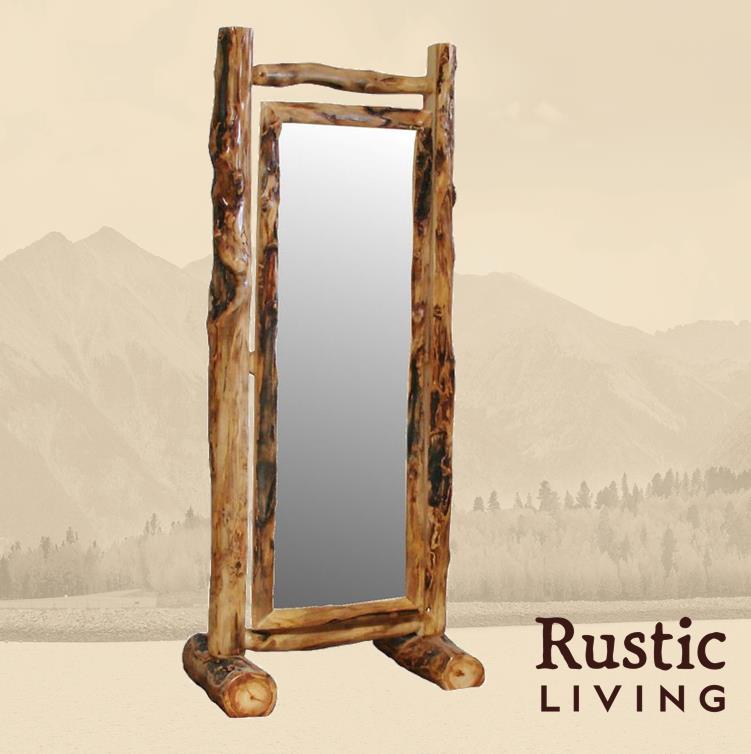 Log Cheval Mirror