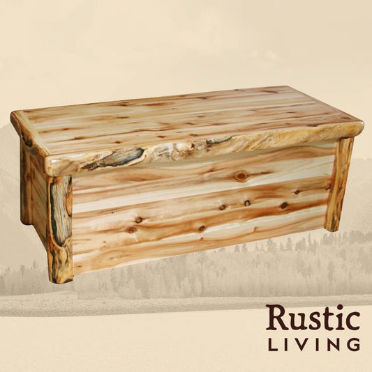 Log Hope Chest in Flat Front