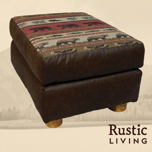 Log Mountain Comfort Ottoman Lounge