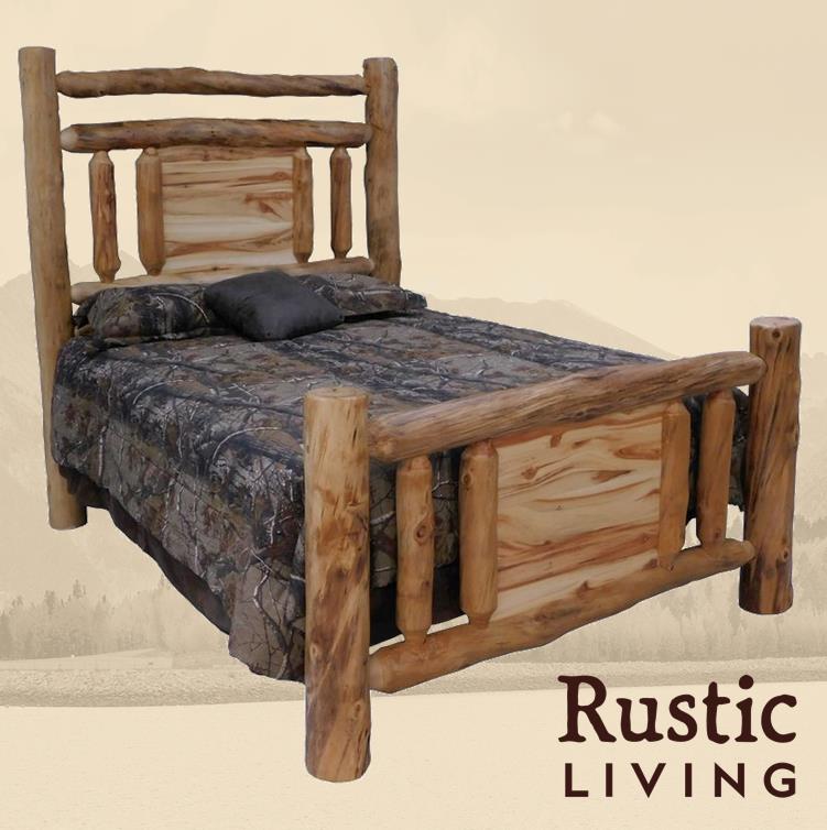 Log Mountain Lakes Accent Bed