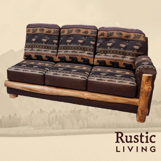 Log RH Mountain Comfort Section Sofa