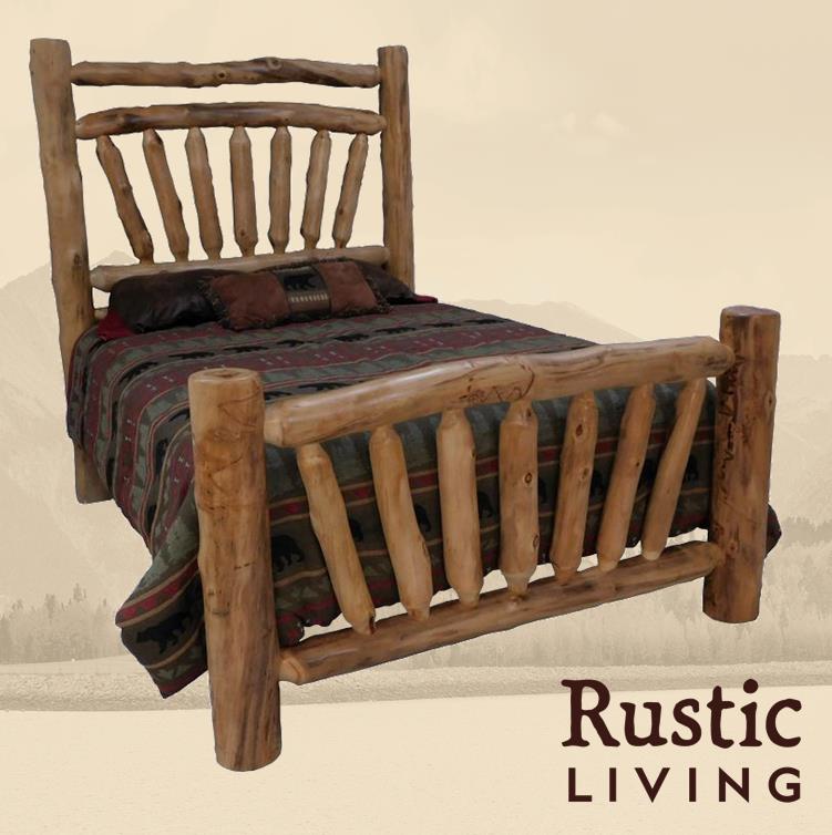 Log Sunrise Accent Bed