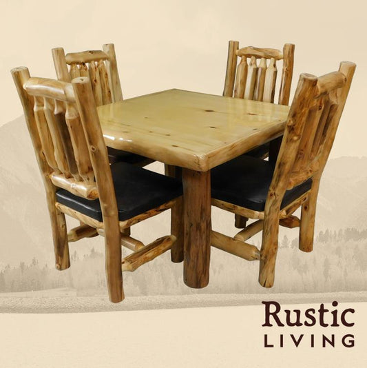 Log Square Dining Table