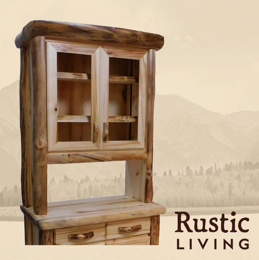 Log Server Hutch in Flat Front