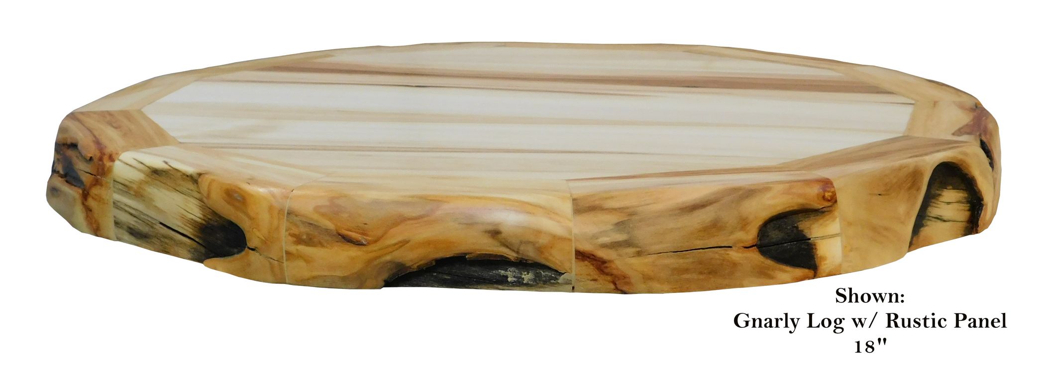 Aspen or Hickory Rustic Log Table Susan