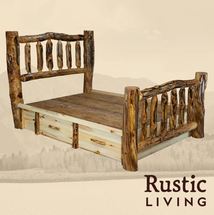 Log UD for Traditional Bed in Flat Front