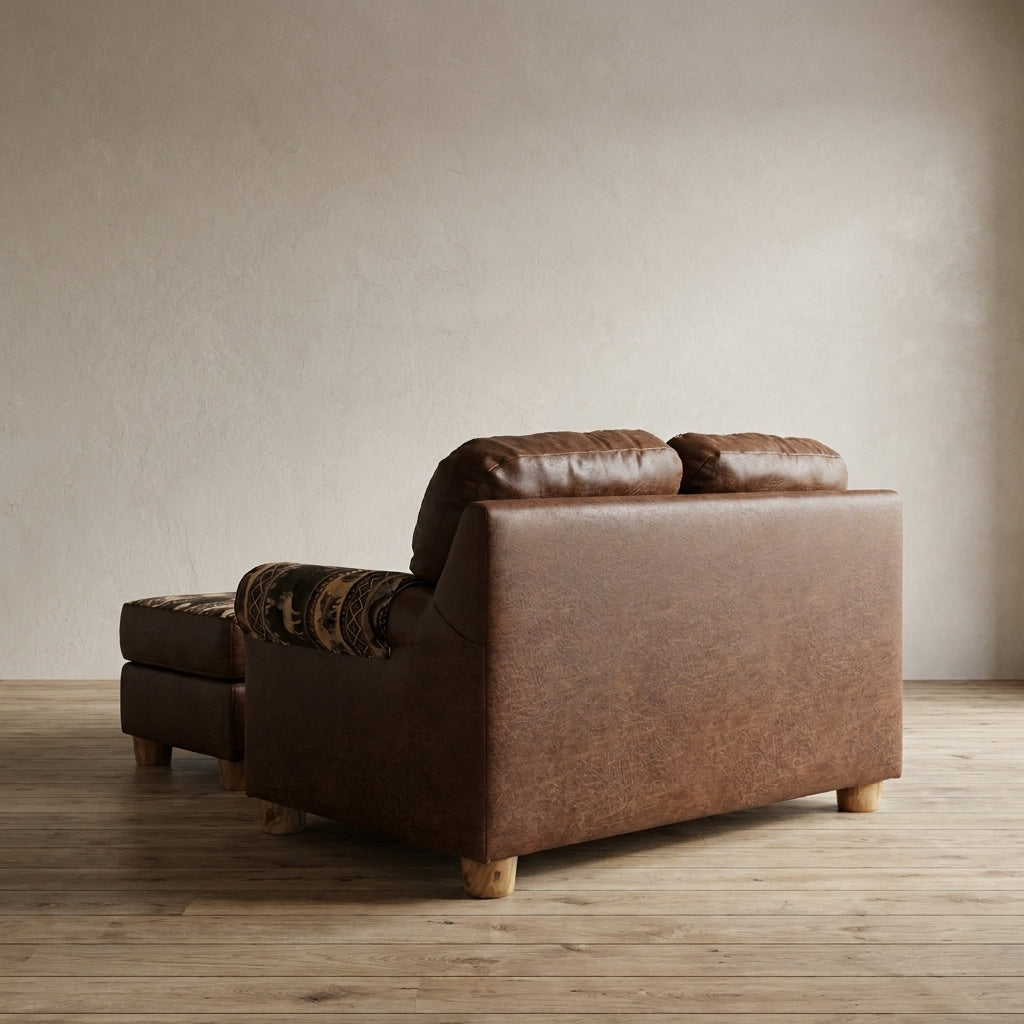 Aspen or Hickory Rustic Log Mountain Comfort Love Seat