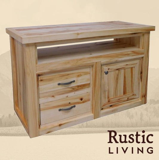 Rustic 2 Drawer Television Stand in Artisan