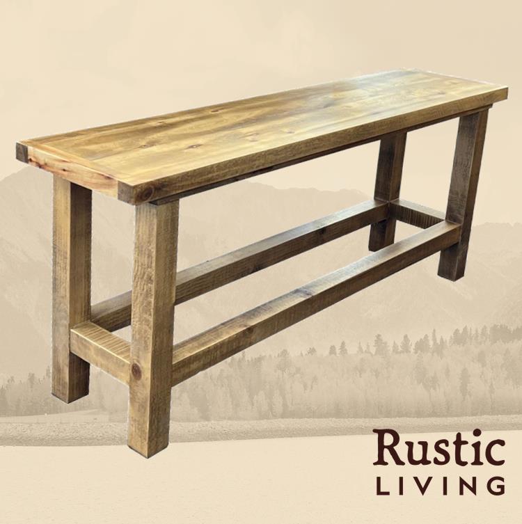 Rustic Counter Bench