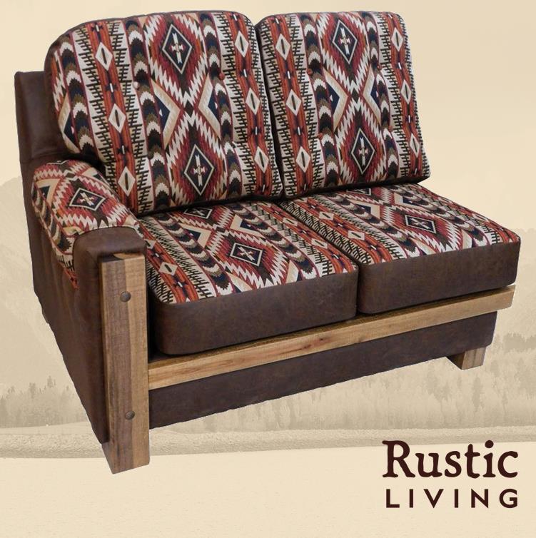 Rustic LH Mountain Comfort Love Seat