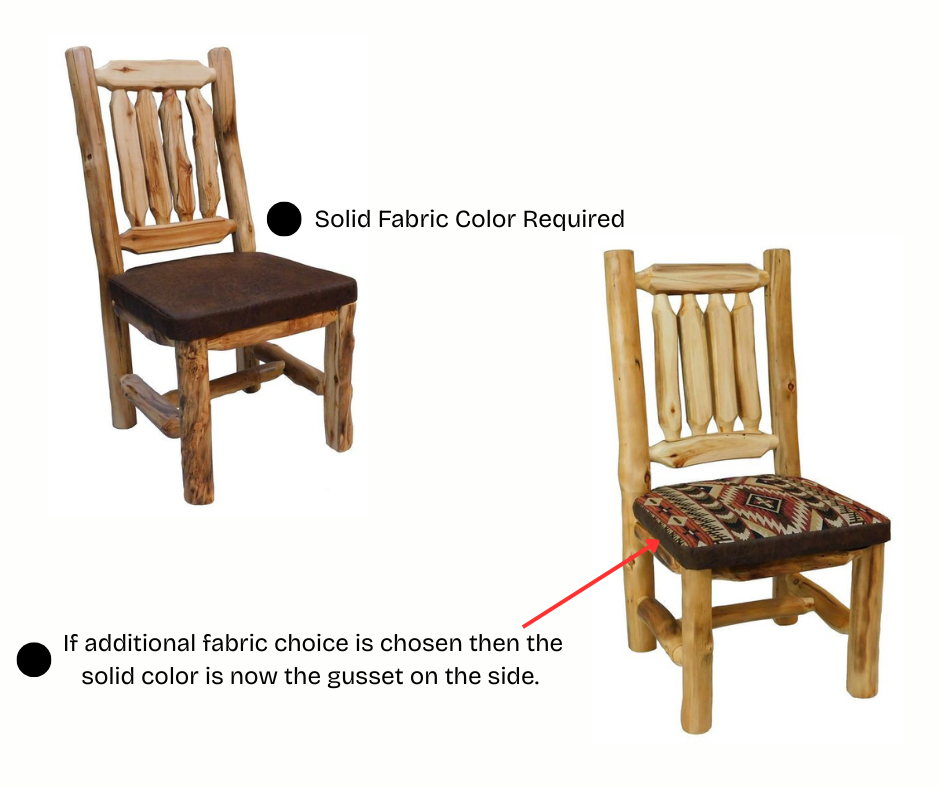 Aspen Rustic Log Timberland Dining Chair Bench