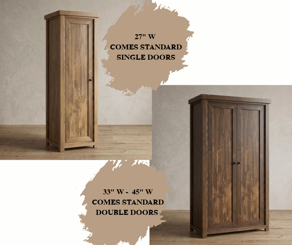 Aspen Rustic Farmhouse Storage Cabinet in Artisan