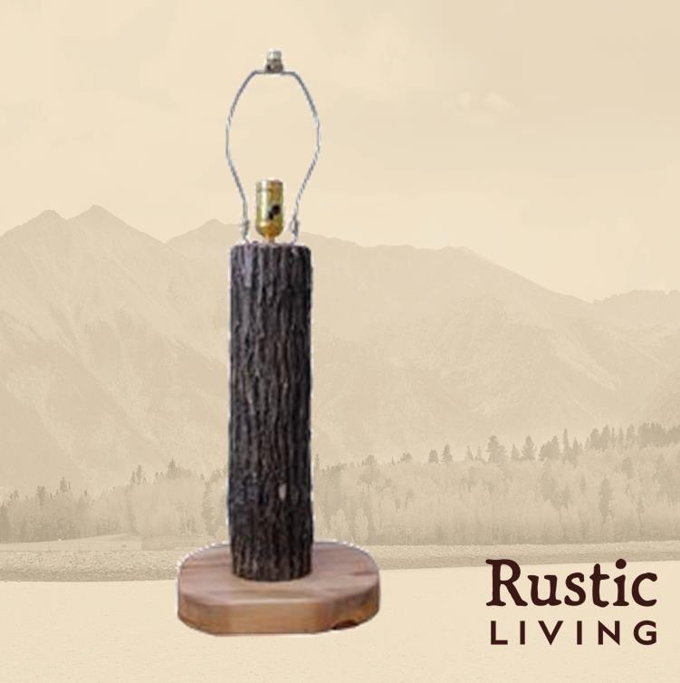 Log Table Lamp