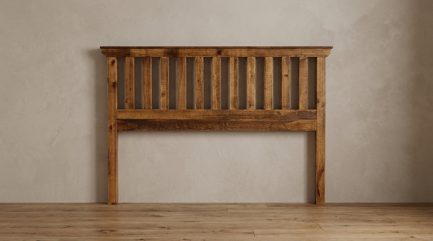 Rustic Farmhouse Telluride Headboard in Timberframe
