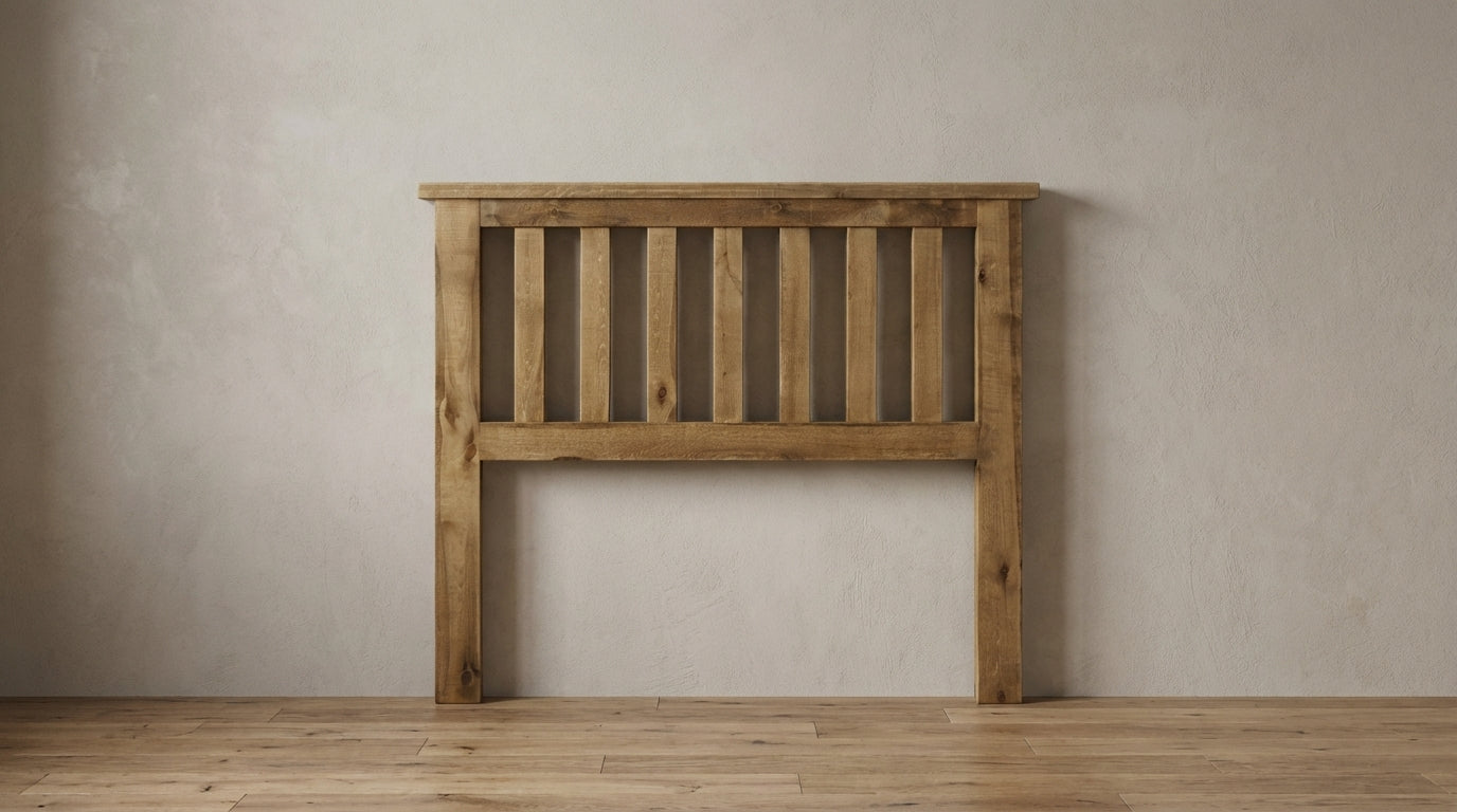 Rustic Farmhouse Woodland Headboard in Timberframe