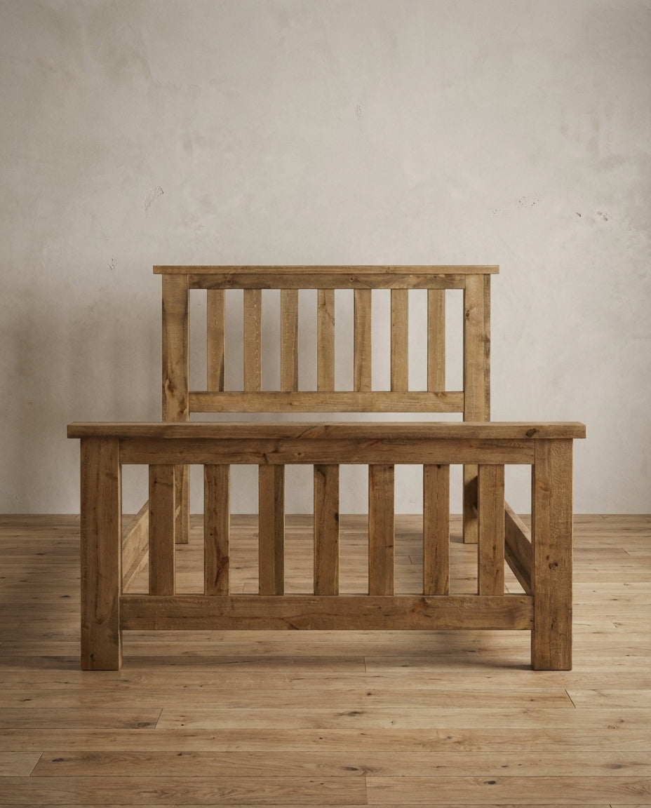 Rustic Farmhouse Woodland Bed in Timberframe