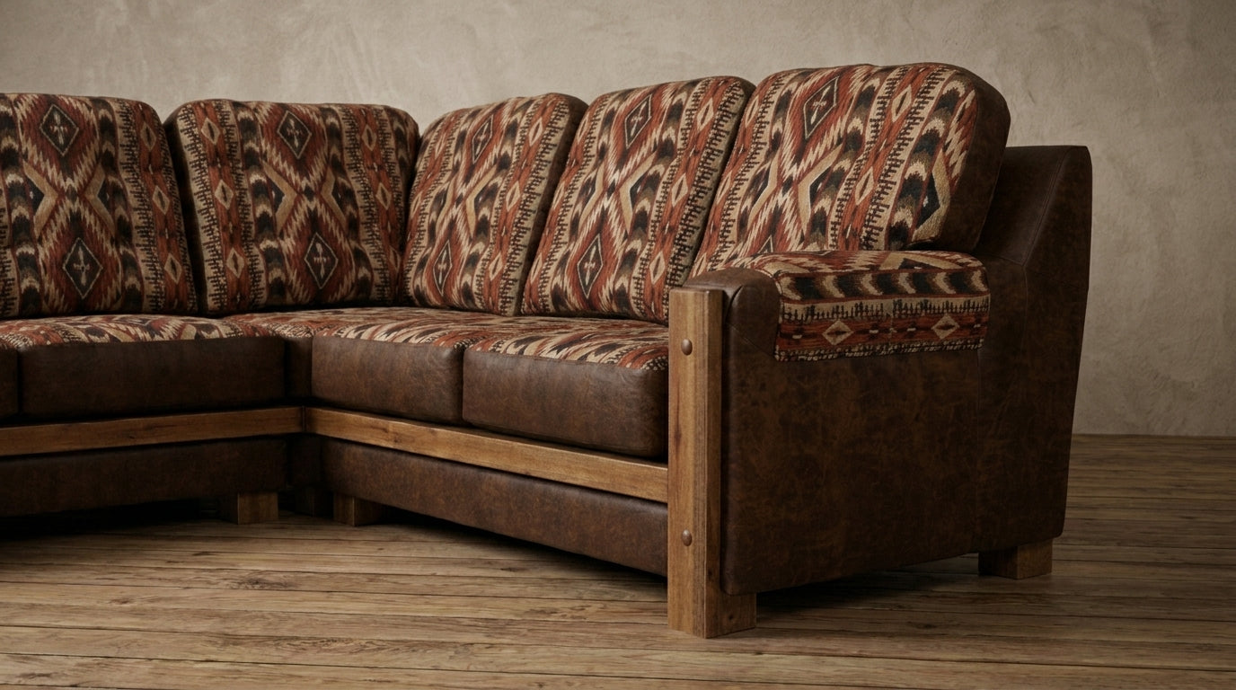 Rustic Farmhouse Loveseat x Loveseat Mountain Comfort Sectional
